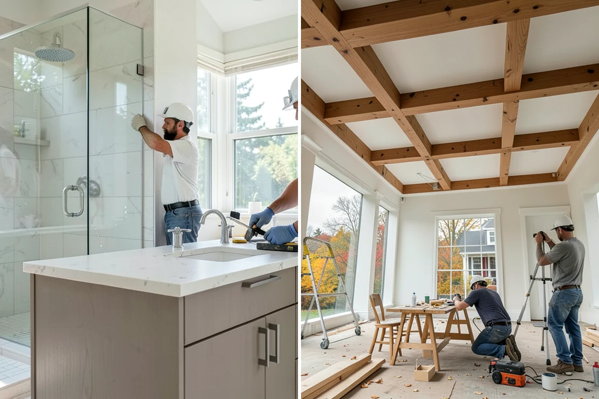 Epoxy Flooring Installation in Kenmore, King County, WA - Grind and profile the concrete slab