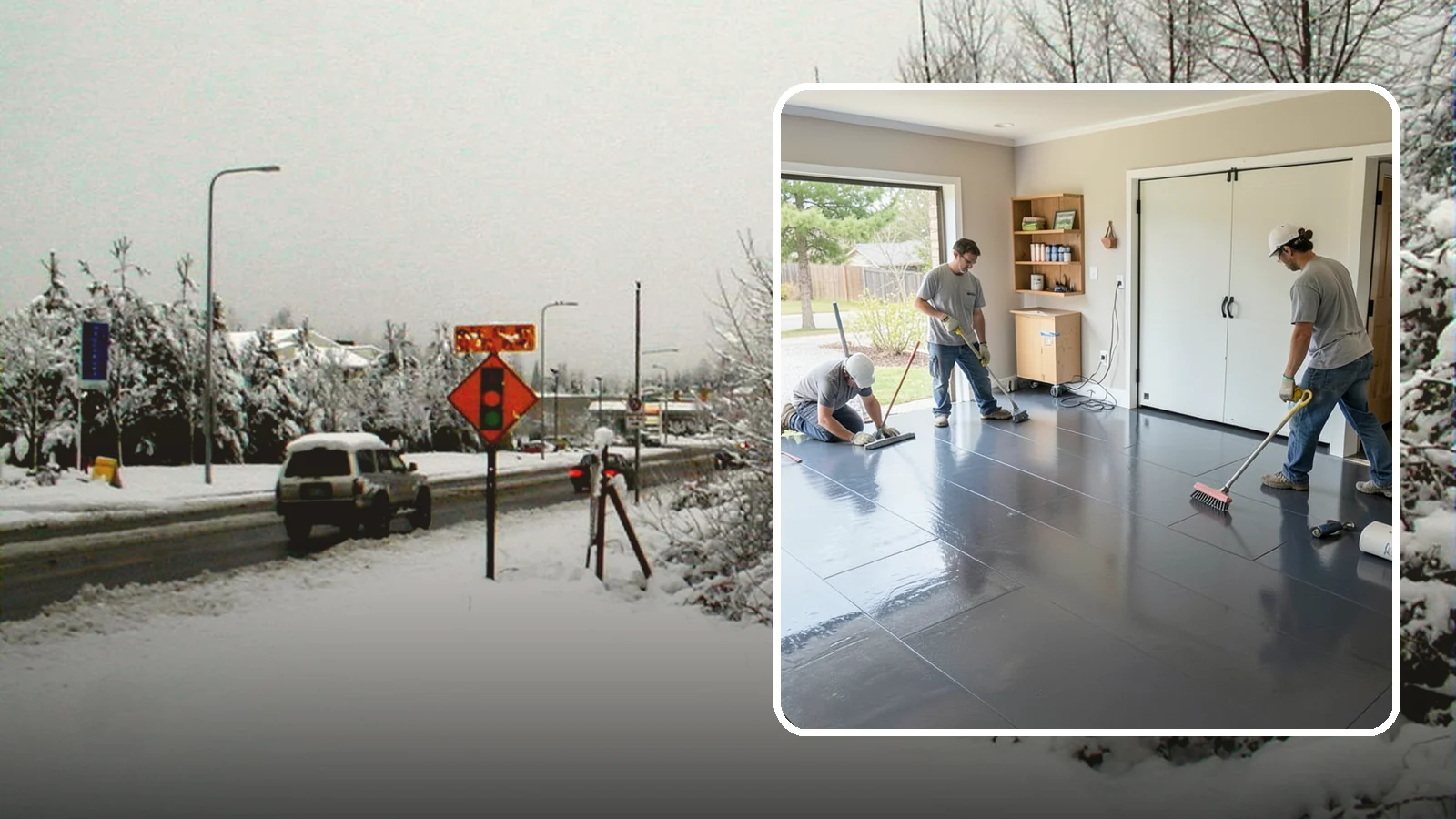 Epoxy Flooring Installation in Newcastle, King County, WA - Seamless epoxy flooring installation that creates a tough, chemical-resistant surface for garages and utility spaces.