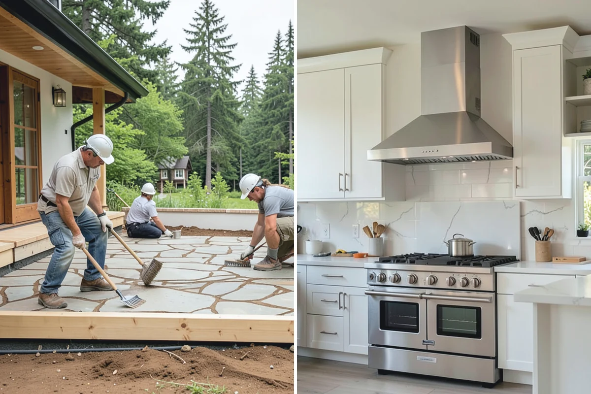 Epoxy Garage Floor in Beaux Arts Village, King County, WA - Grind and repair the concrete slab