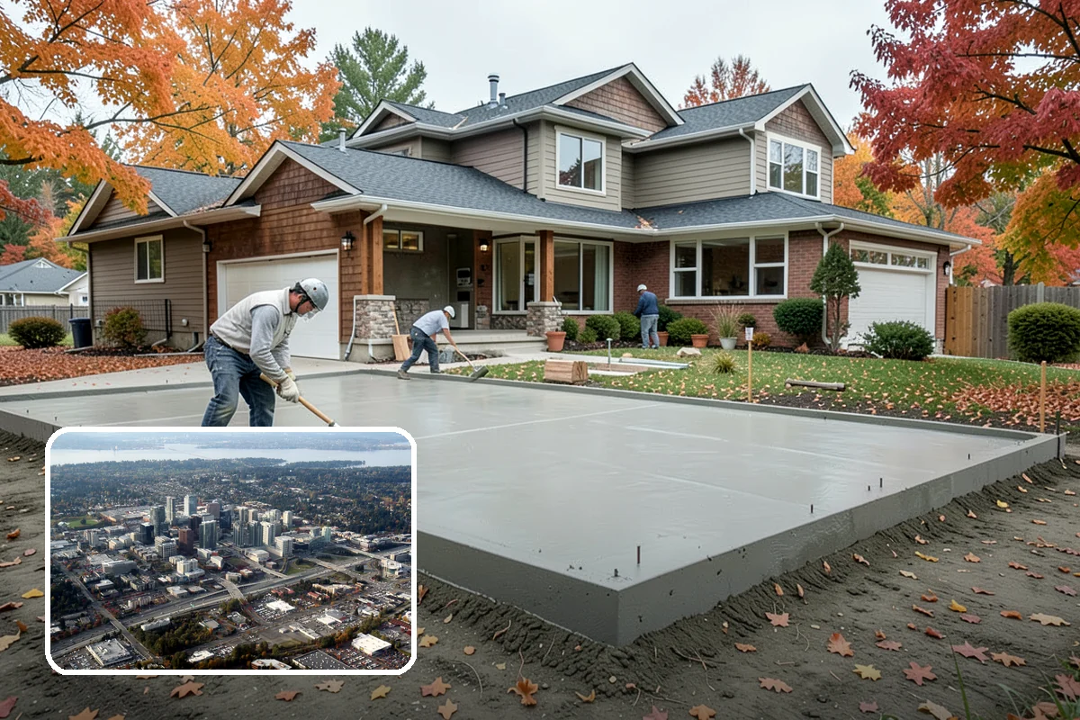 Epoxy Garage Floor in Bellevue, King County, WA - Seals concrete against moisture intrusion
