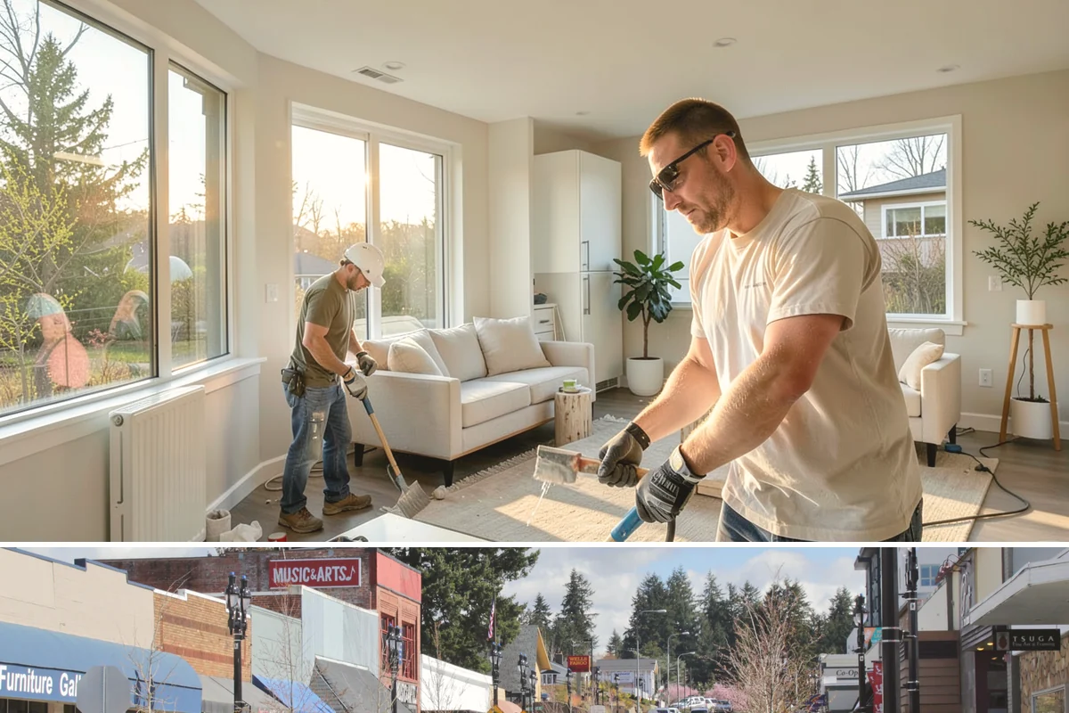 Epoxy Garage Floor in Bothell, King County, WA - Epoxy cures best in the warmer, drier stretch from late spring to early fall when slab temperature and humidity stay within...