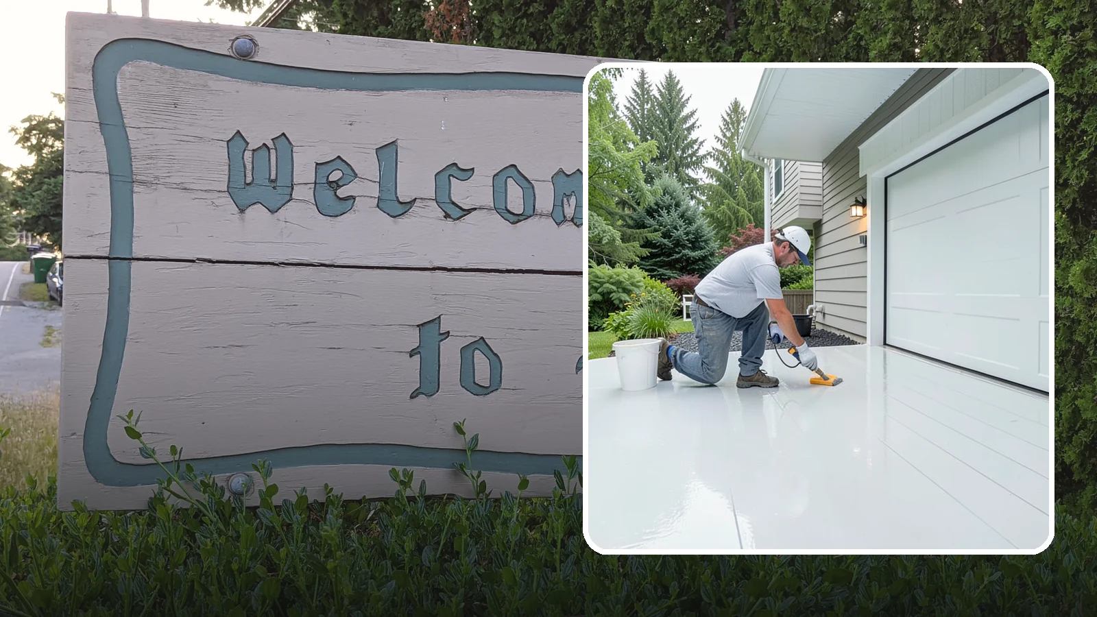 Epoxy Garage Floor in Brier, Snohomish County, WA - Applying a durable epoxy coating that seals the slab against moisture, stains, and PNW road grime.