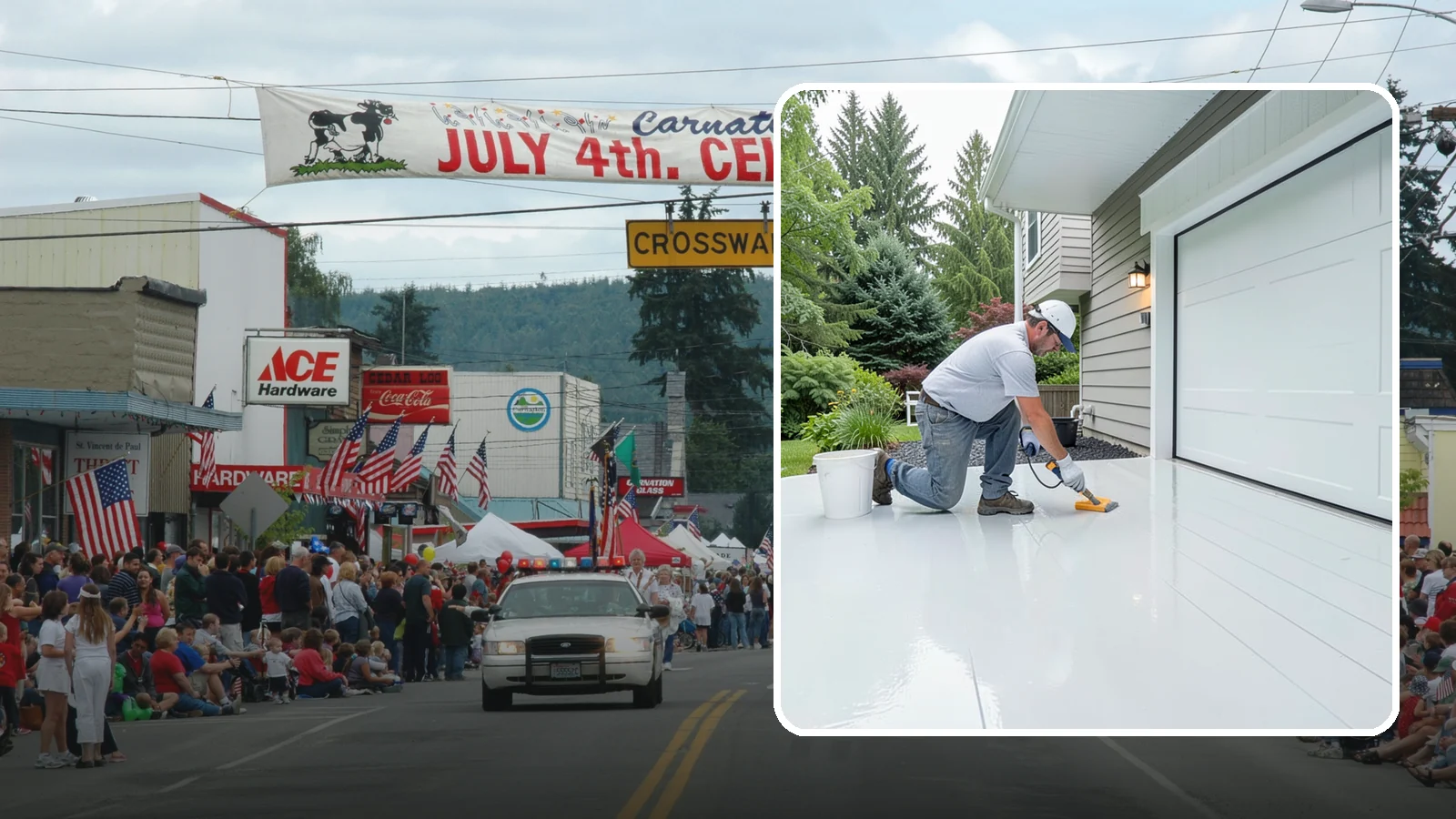 Epoxy Garage Floor in Carnation, King County, WA - Applying a durable epoxy coating that seals the slab against moisture, stains, and PNW road grime.