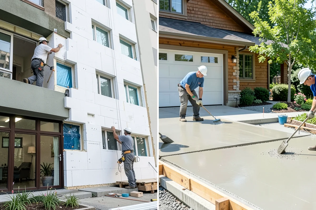 Epoxy Garage Floor in Enumclaw, King County, WA - Grind and repair the concrete slab