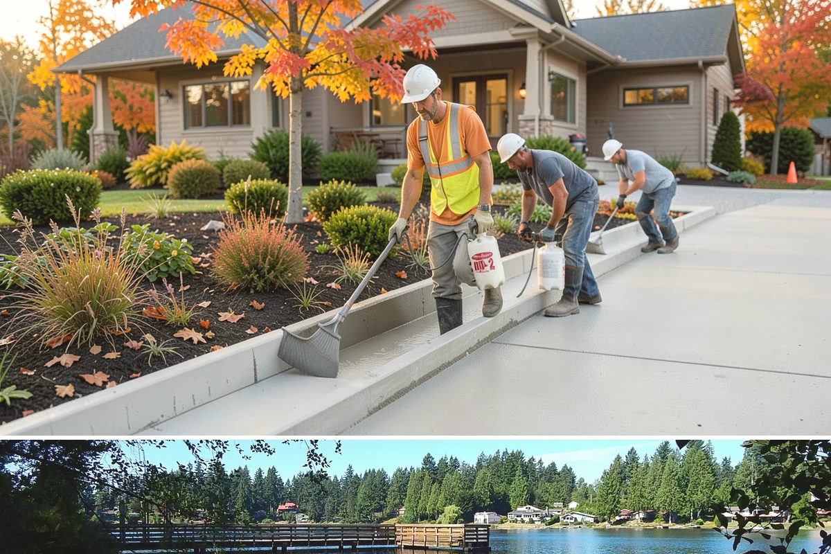 Epoxy Garage Floor in Federal Way, King County, WA - Epoxy cures best in the warmer, drier stretch from late spring to early fall when slab temperature and humidity stay within...