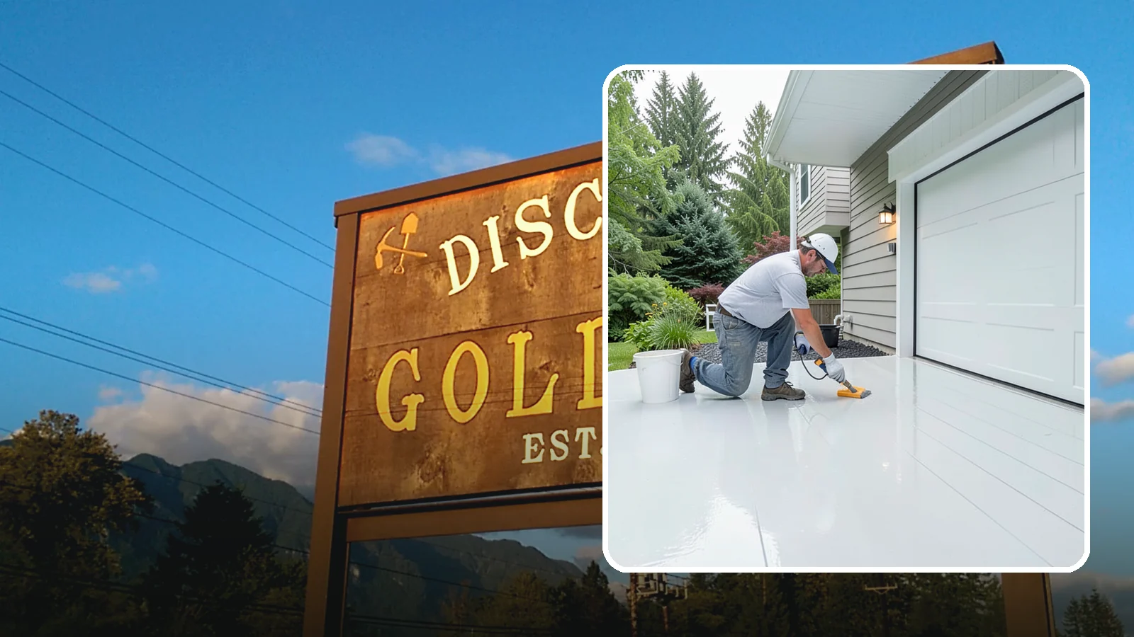 Epoxy Garage Floor in Gold Bar, Snohomish County, WA - Applying a durable epoxy coating that seals the slab against moisture, stains, and PNW road grime.