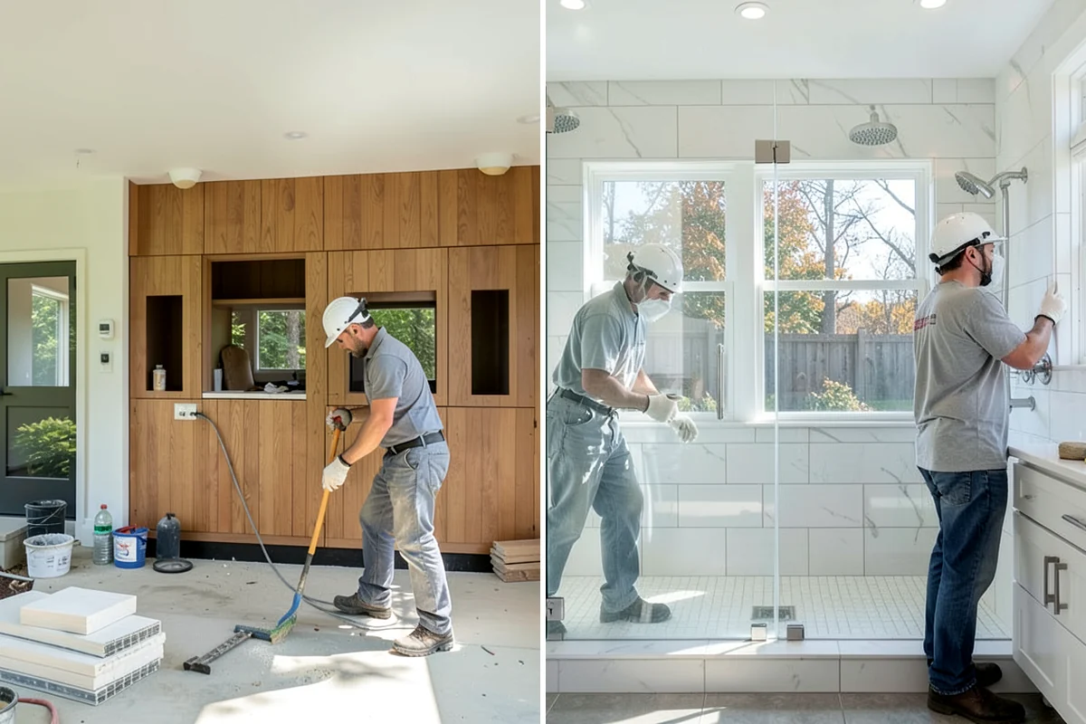 Epoxy Garage Floor in Seattle, King County, WA - Grind and repair the concrete slab