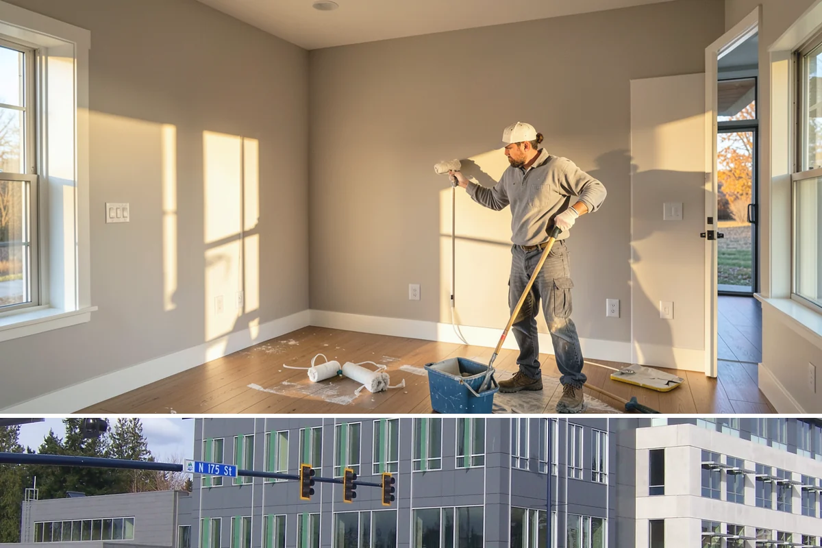 Epoxy Garage Floor in Shoreline, King County, WA - Epoxy cures best in the warmer, drier stretch from late spring to early fall when slab temperature and humidity stay within...
