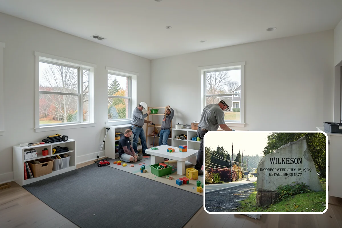 Epoxy Garage Floor in Wilkeson, Pierce County, WA - Seals concrete against moisture intrusion