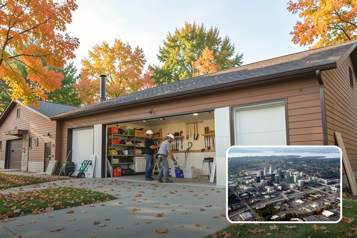 Excavation in Bellevue, King County, WA - Digging to exact grade for footings and utilities