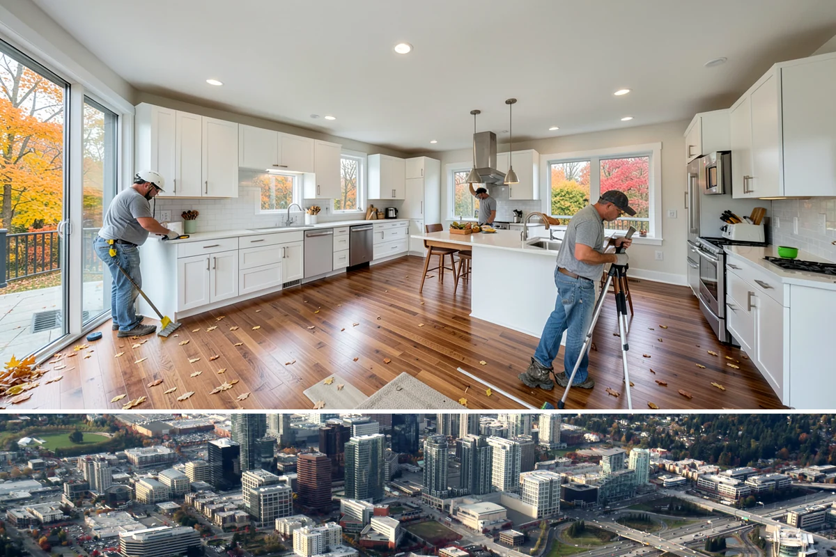 Excavation in Bellevue, King County, WA - Excavation is most efficient on firm, drier ground