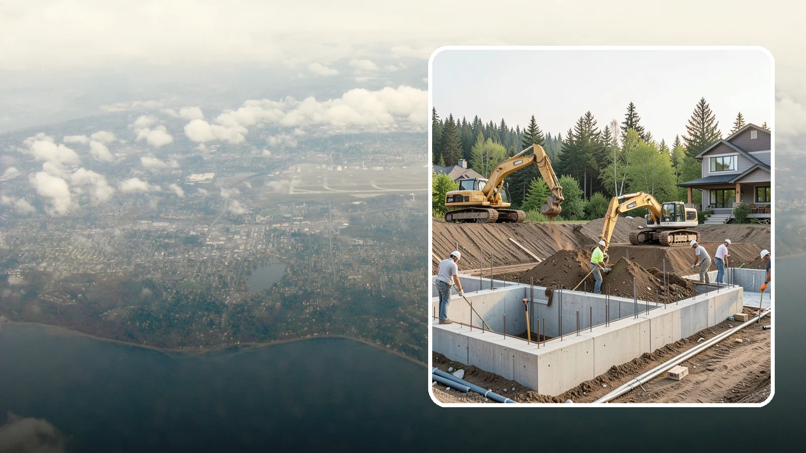 Excavation in Burien, King County, WA - We excavate for foundations, utilities, and grading with the equipment and control your Puget Sound site demands.