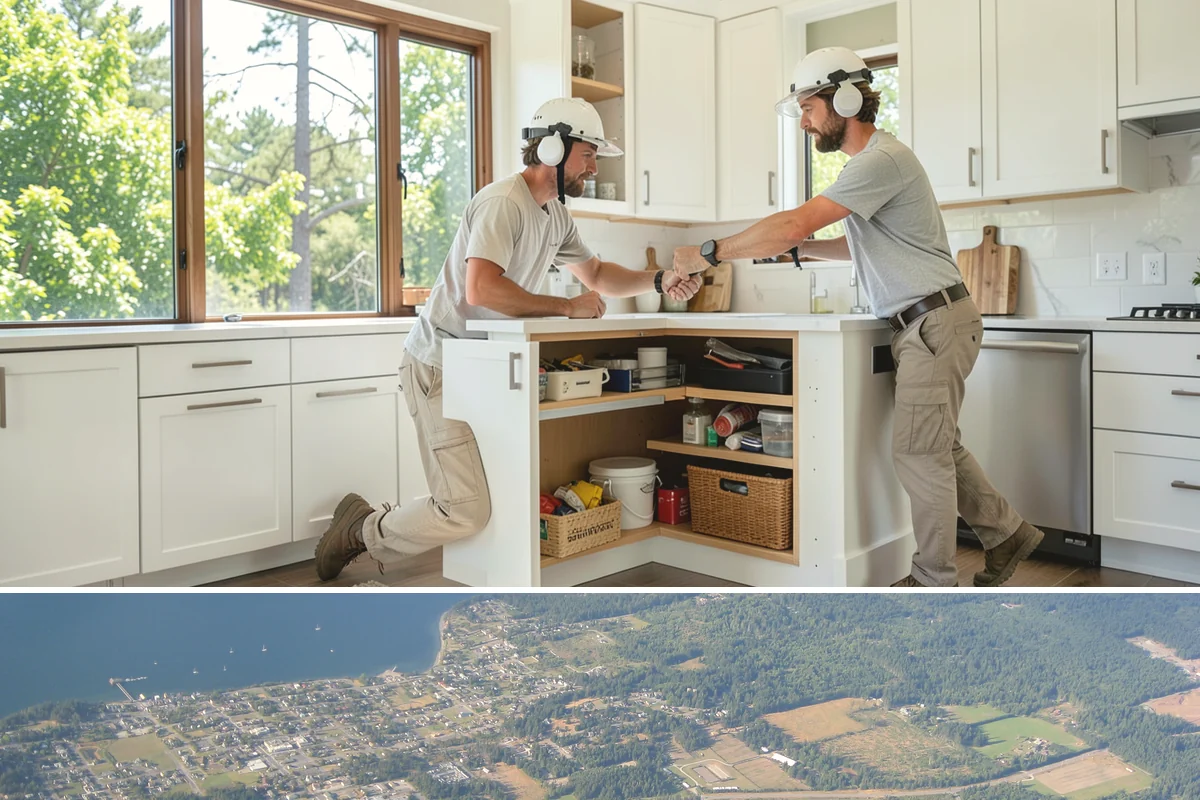 Excavation in Coupeville, Island County, WA - Excavation is most efficient on firm, drier ground