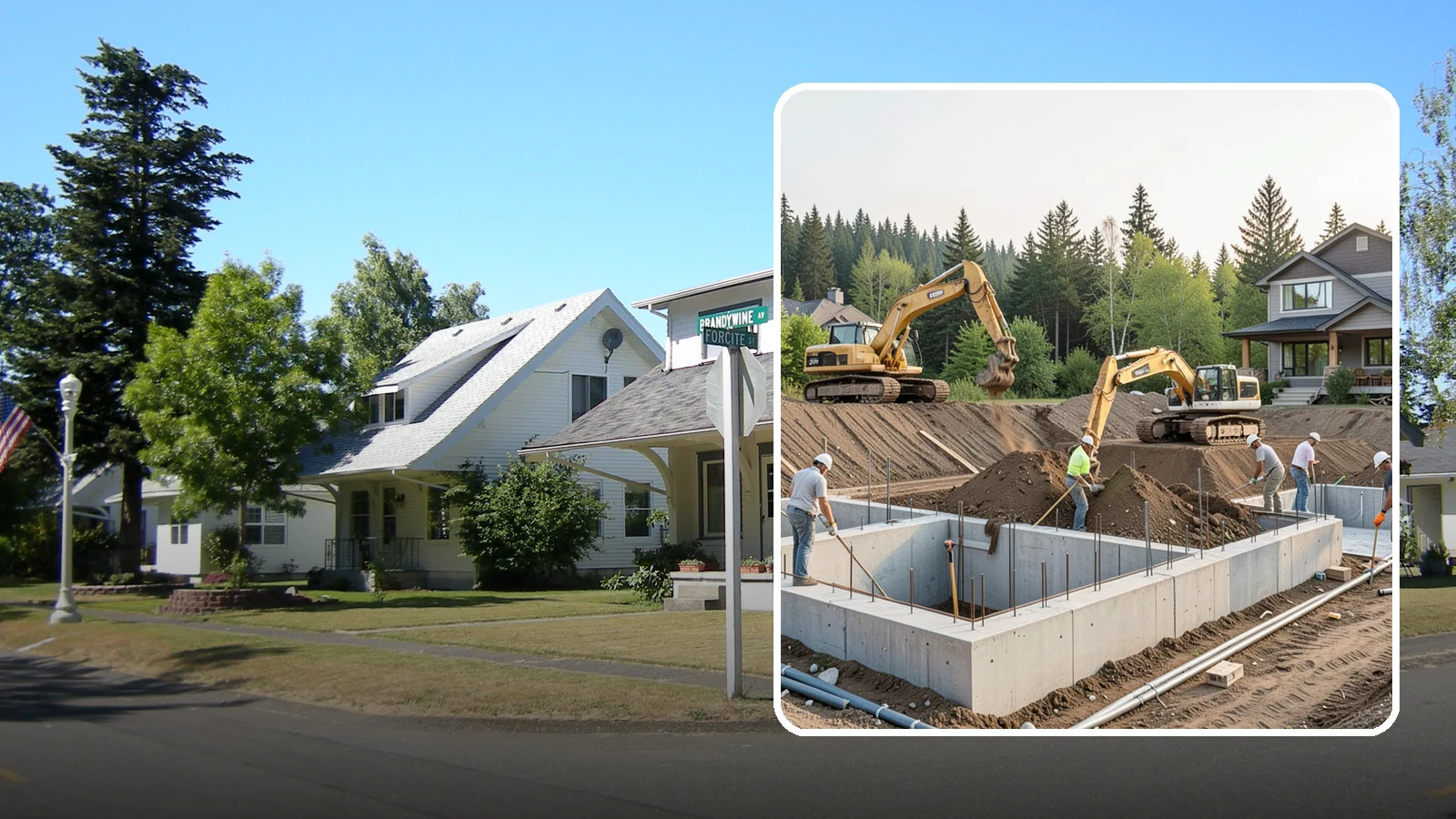 Excavation in DuPont, Pierce County, WA - We excavate for foundations, utilities, and grading with the equipment and control your Puget Sound site demands.