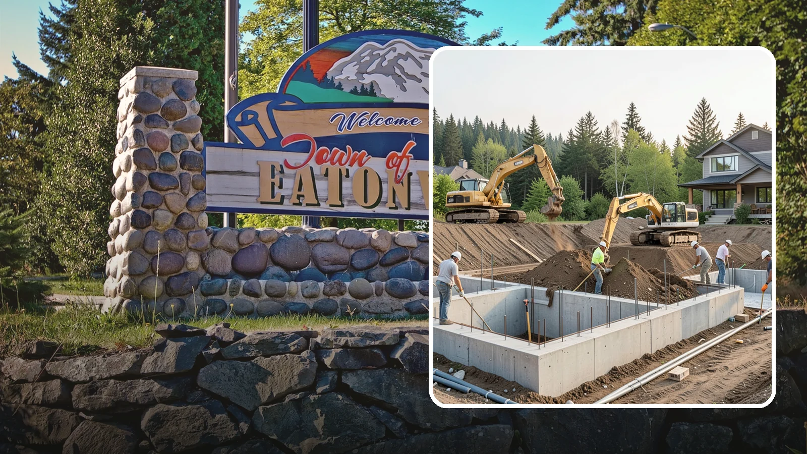 Excavation in Eatonville, Pierce County, WA - We excavate for foundations, utilities, and grading with the equipment and control your Puget Sound site demands.