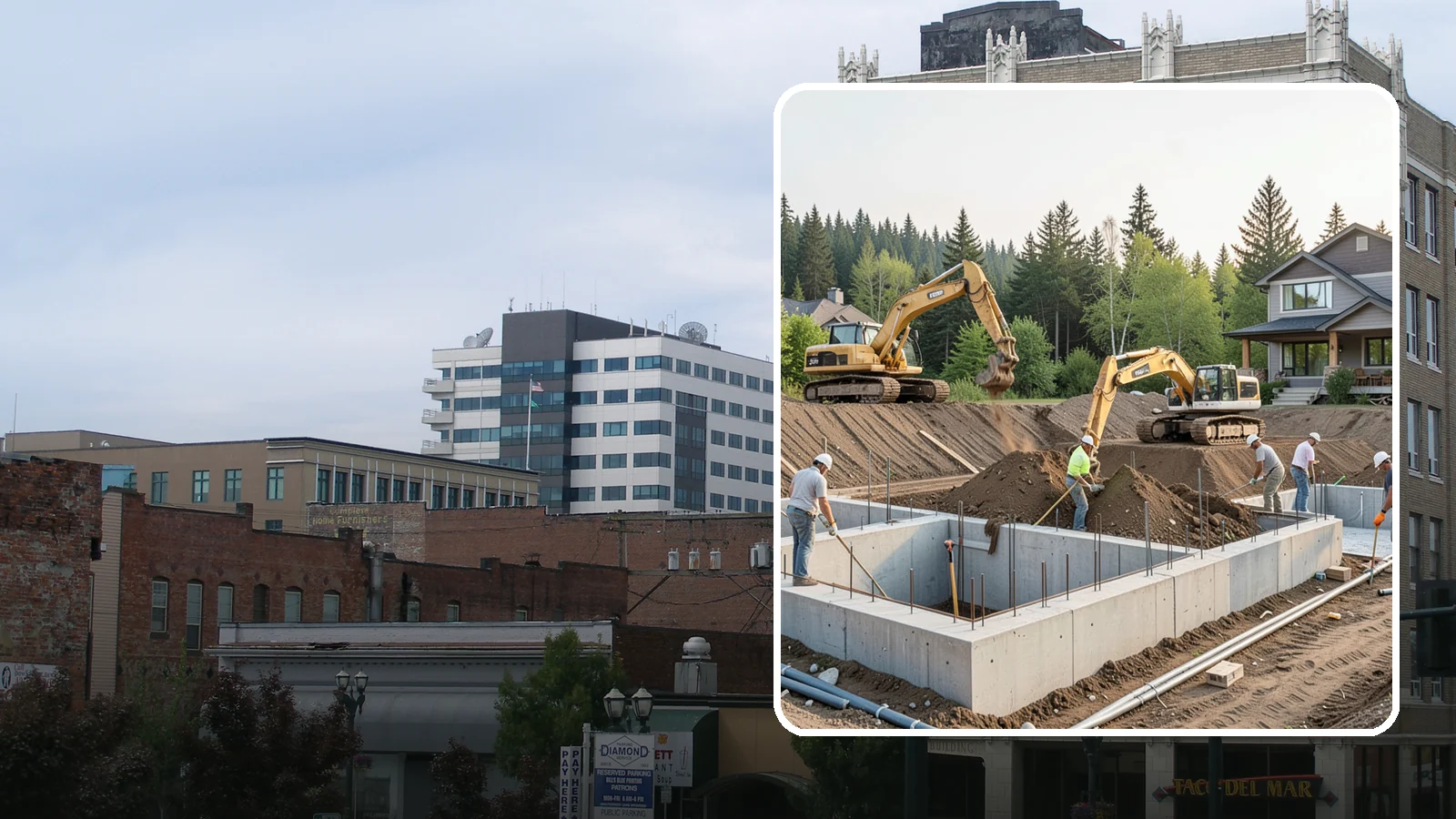 Excavation in Everett, Snohomish County, WA - We excavate for foundations, utilities, and grading with the equipment and control your Puget Sound site demands.