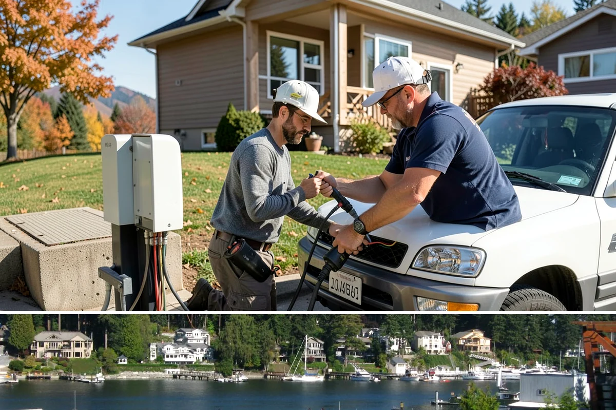 Excavation in Gig Harbor, Pierce County, WA - Excavation is most efficient on firm, drier ground