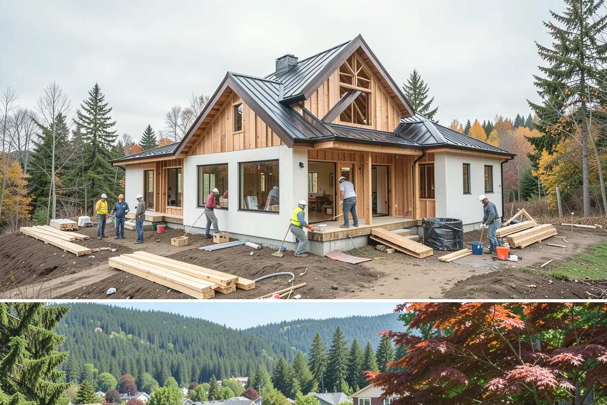 Excavation in Index, Snohomish County, WA - Excavation is most efficient on firm, drier ground