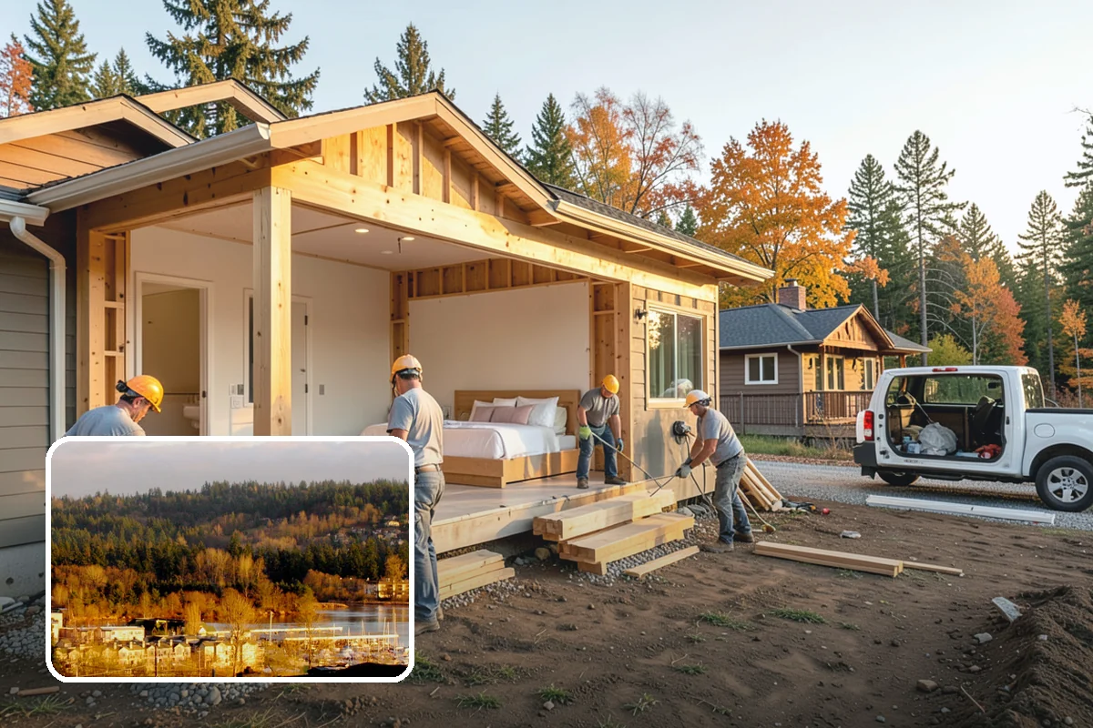 Excavation in Kenmore, King County, WA - Digging to exact grade for footings and utilities