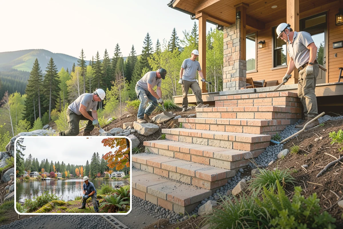 Excavation in La Conner, Skagit County, WA - Digging to exact grade for footings and utilities