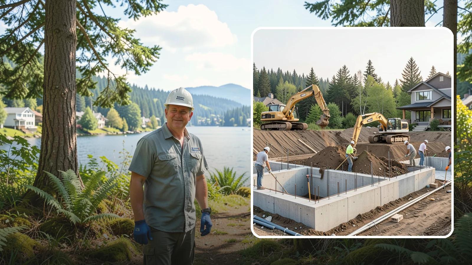Excavation in Milton, King County, WA - We excavate for foundations, utilities, and grading with the equipment and control your Puget Sound site demands.