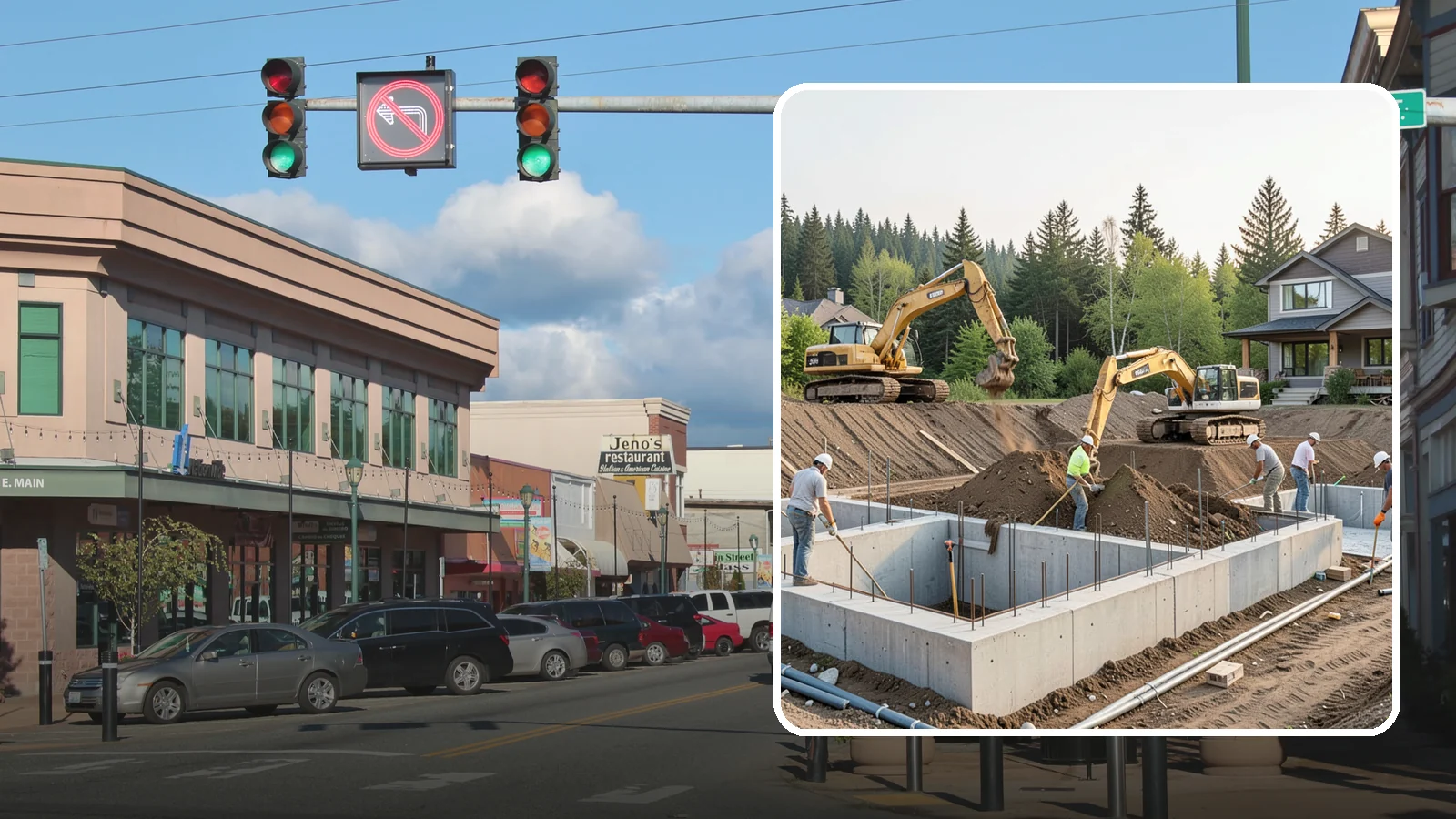 Excavation in Monroe, Snohomish County, WA - We excavate for foundations, utilities, and grading with the equipment and control your Puget Sound site demands.