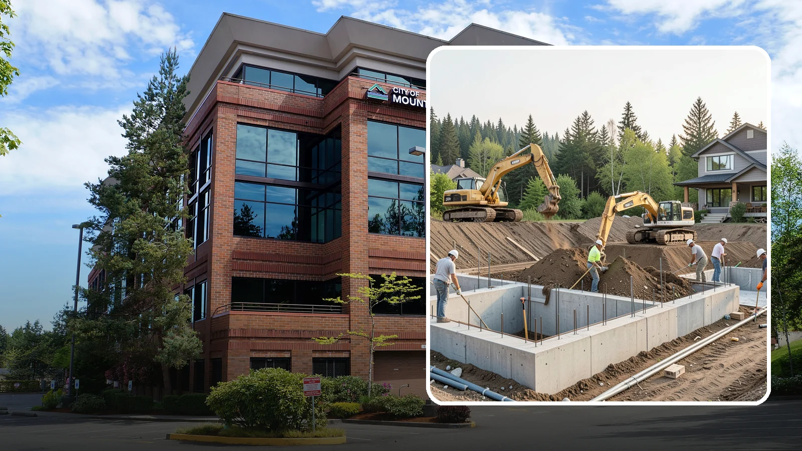 Excavation in Mountlake Terrace, Snohomish County, WA - We excavate for foundations, utilities, and grading with the equipment and control your Puget Sound site demands.