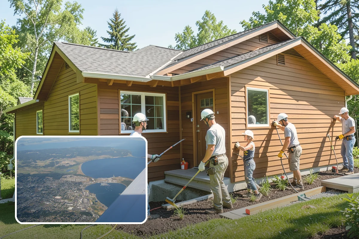 Excavation in Oak Harbor, Island County, WA - Digging to exact grade for footings and utilities