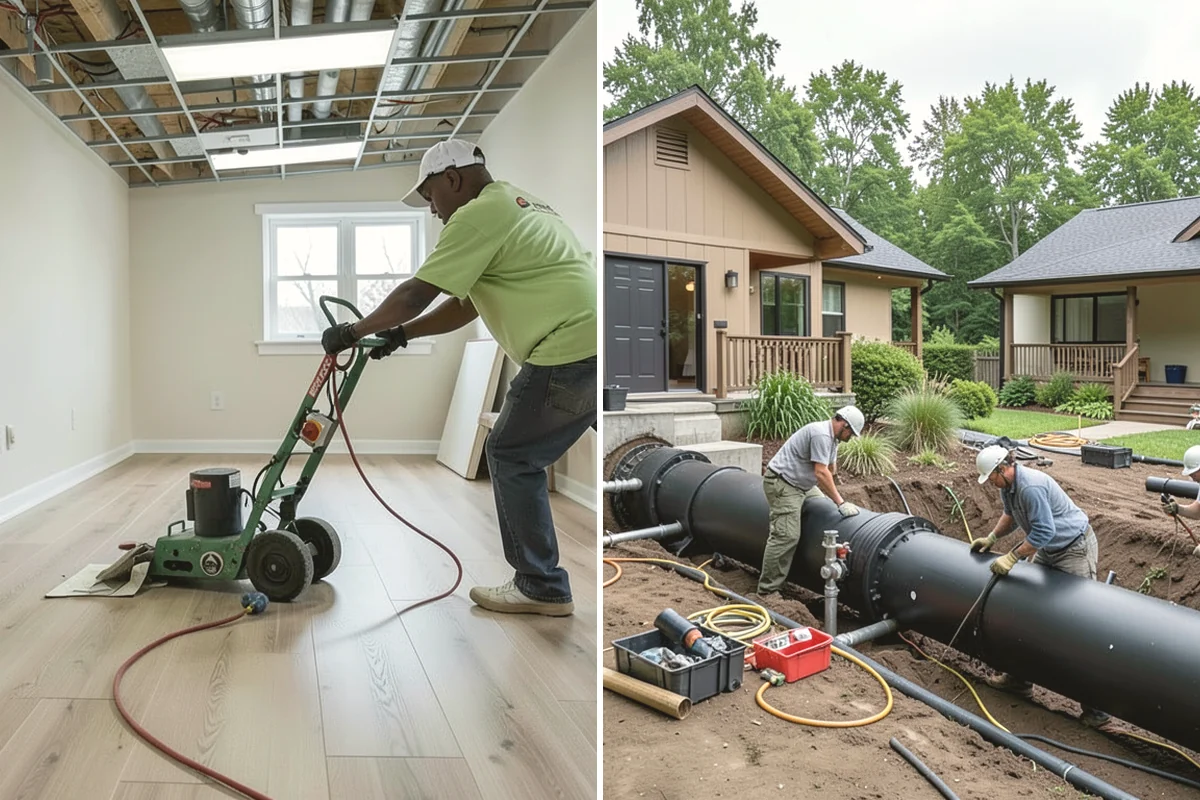 Excavation in Oak Harbor, Island County, WA - Locate utilities and stake the excavation to plan