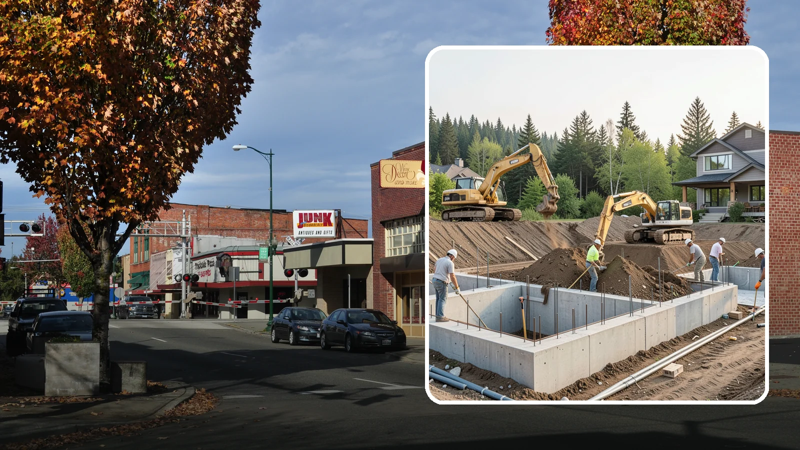Excavation in Puyallup, Pierce County, WA - We excavate for foundations, utilities, and grading with the equipment and control your Puget Sound site demands.