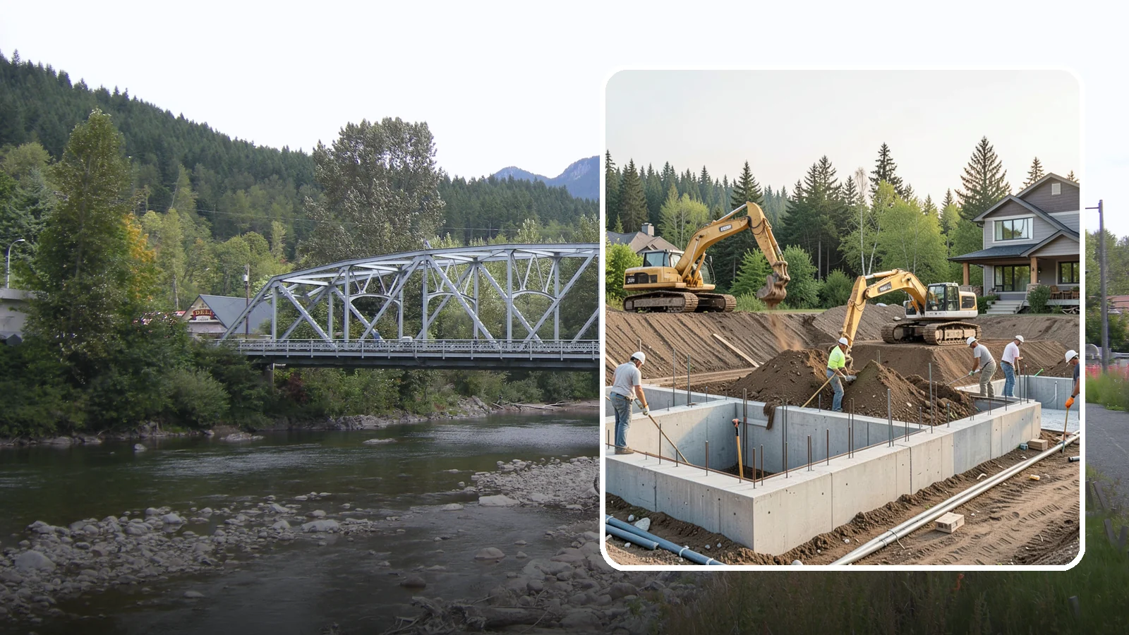 Excavation in Skykomish, King County, WA - We excavate for foundations, utilities, and grading with the equipment and control your Puget Sound site demands.