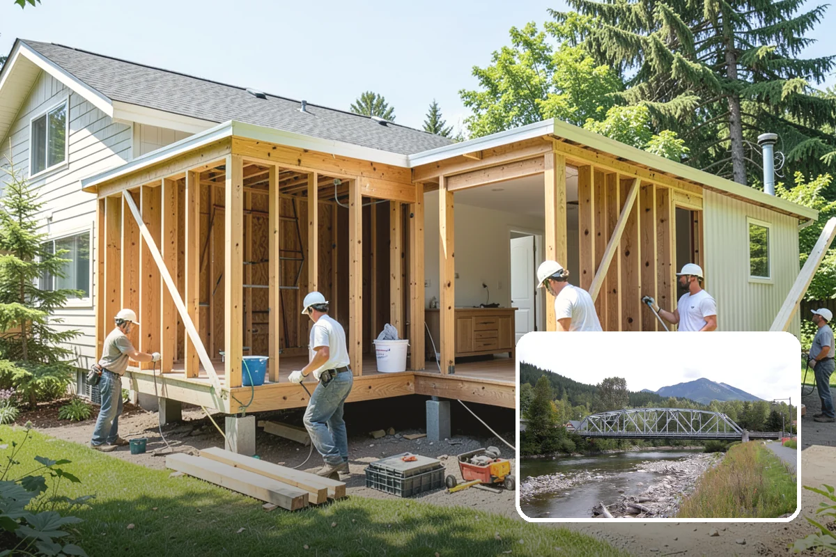 Excavation in Skykomish, King County, WA - Digging to exact grade for footings and utilities
