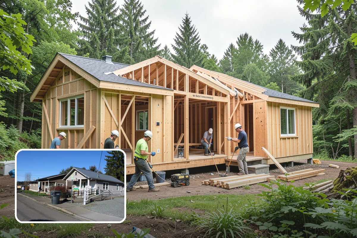 Excavation in South Prairie, Pierce County, WA - Digging to exact grade for footings and utilities