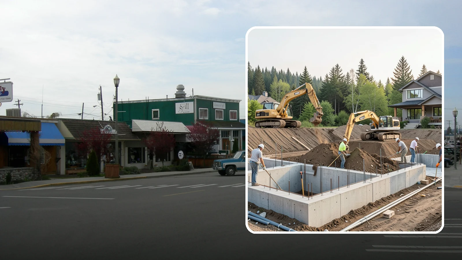 Excavation in Stanwood, Snohomish County, WA - We excavate for foundations, utilities, and grading with the equipment and control your Puget Sound site demands.