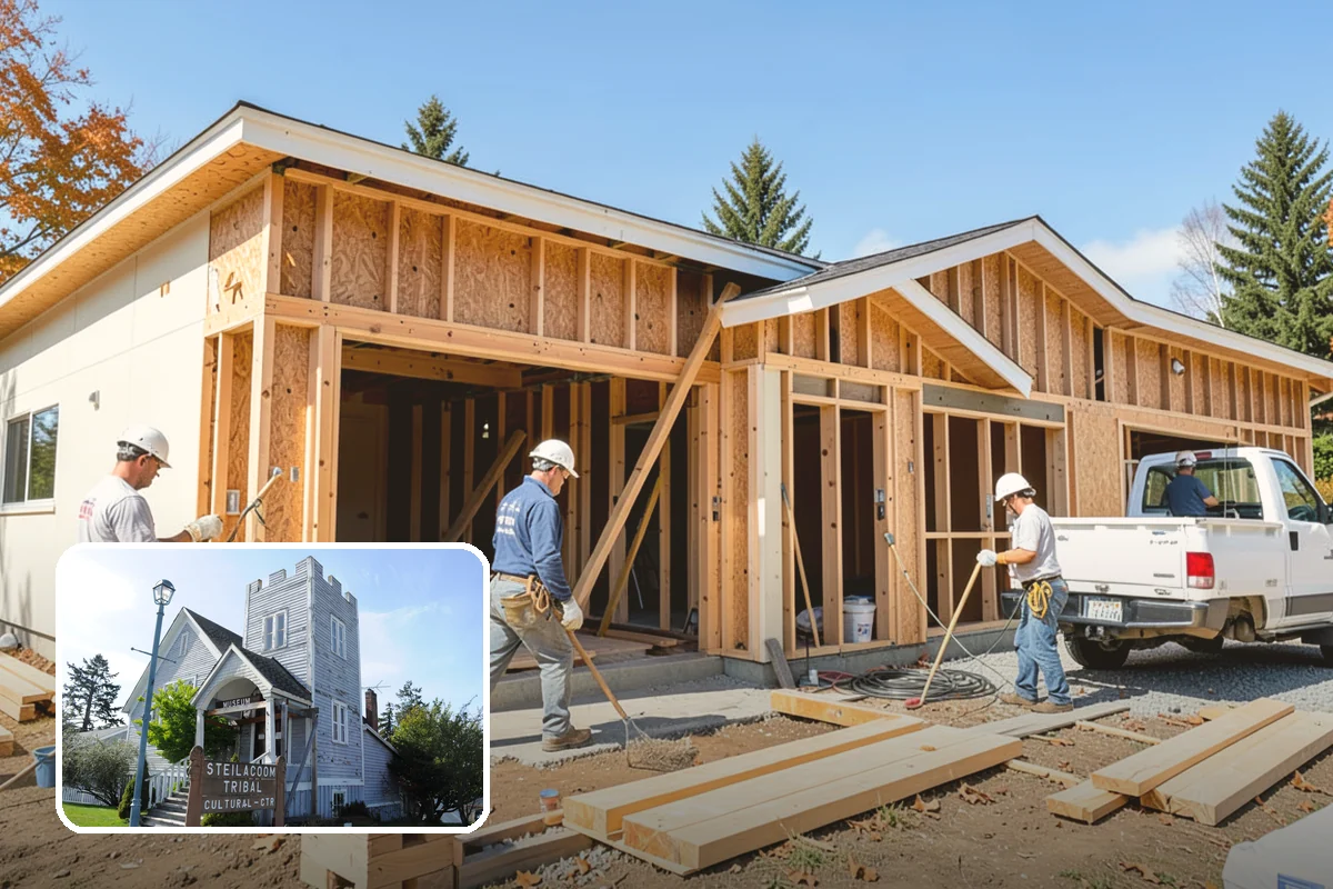Excavation in Steilacoom, Pierce County, WA - Digging to exact grade for footings and utilities