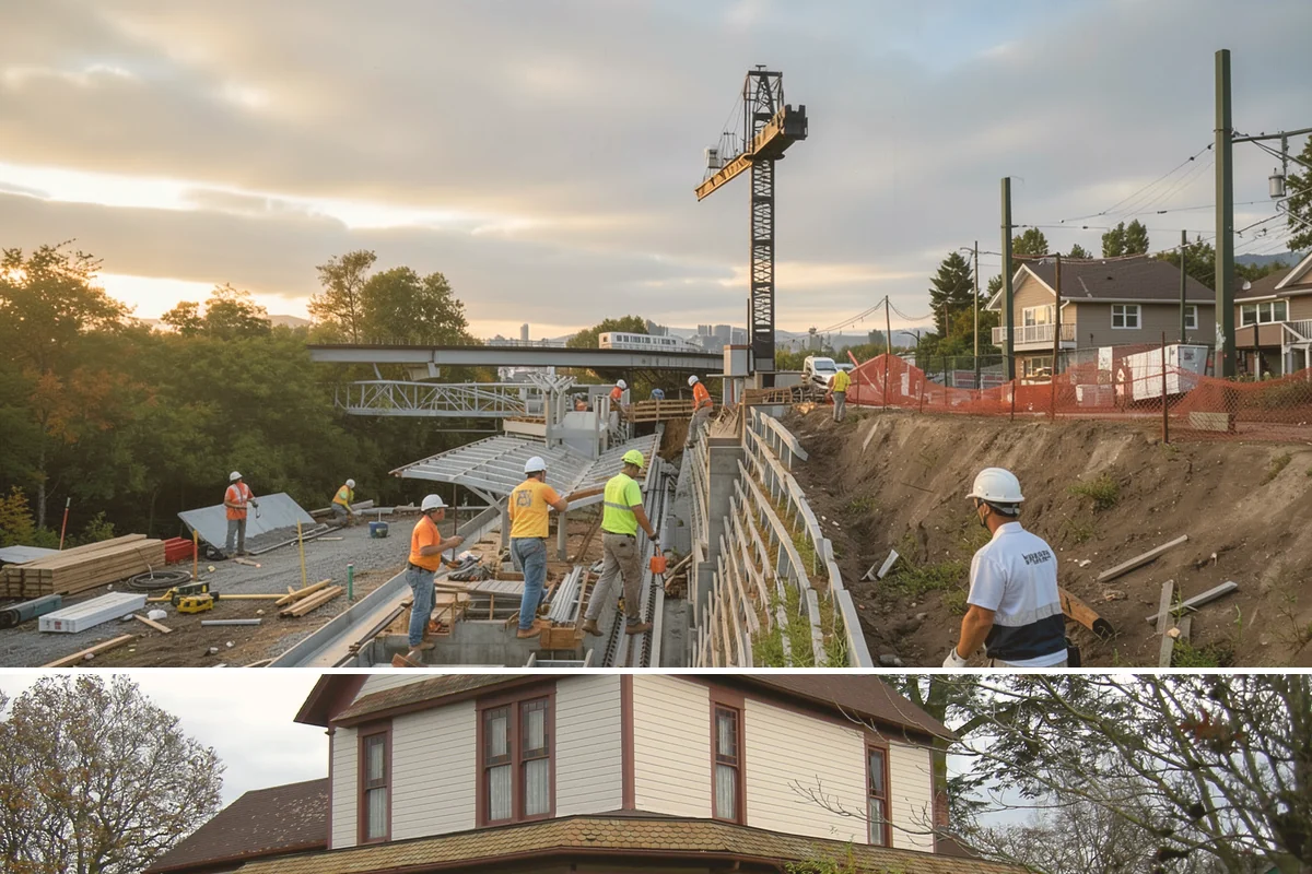 Excavation in Sumner, Pierce County, WA - Excavation is most efficient on firm, drier ground