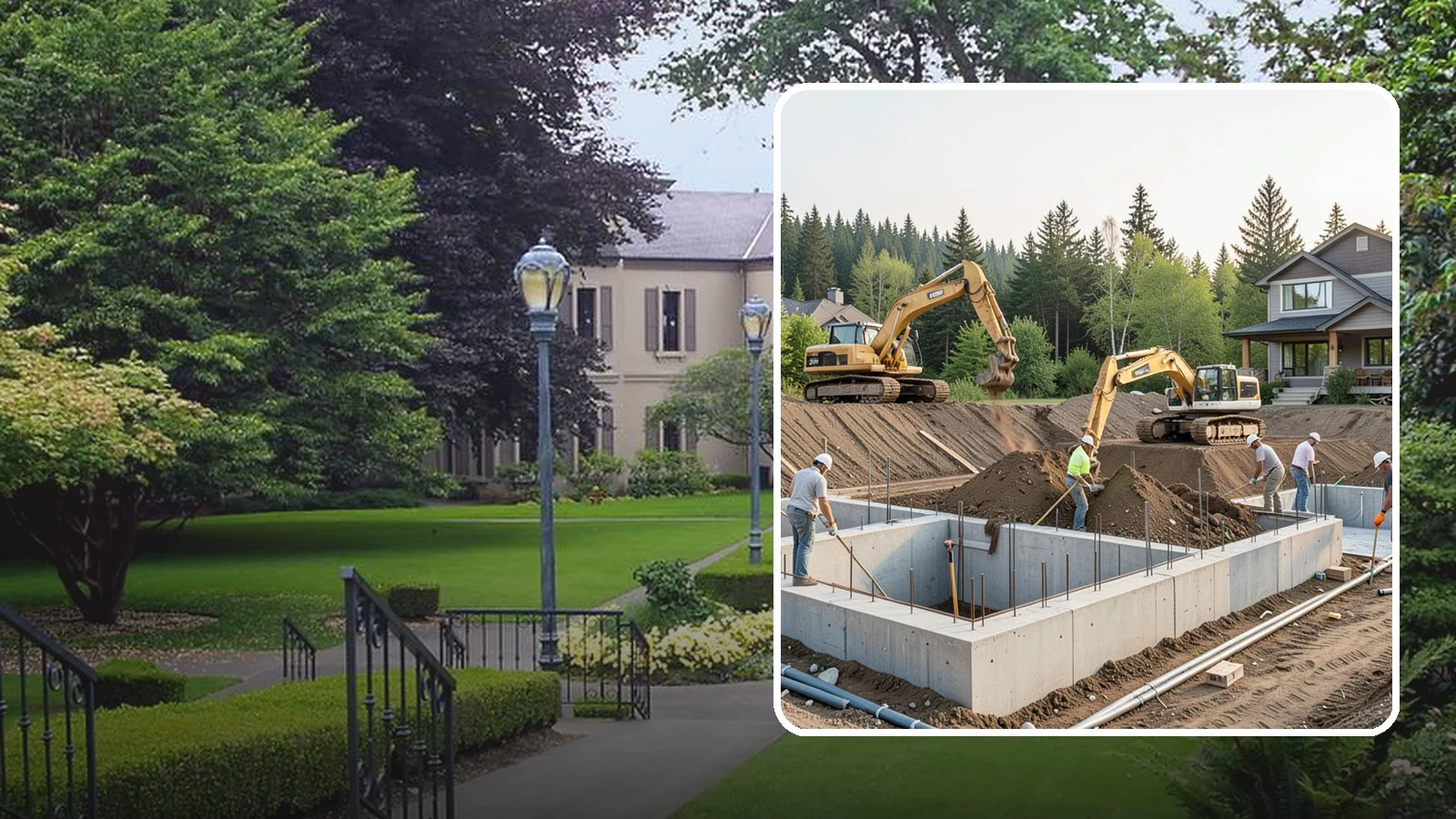 Excavation in Woodinville, King County, WA - We excavate for foundations, utilities, and grading with the equipment and control your Puget Sound site demands.