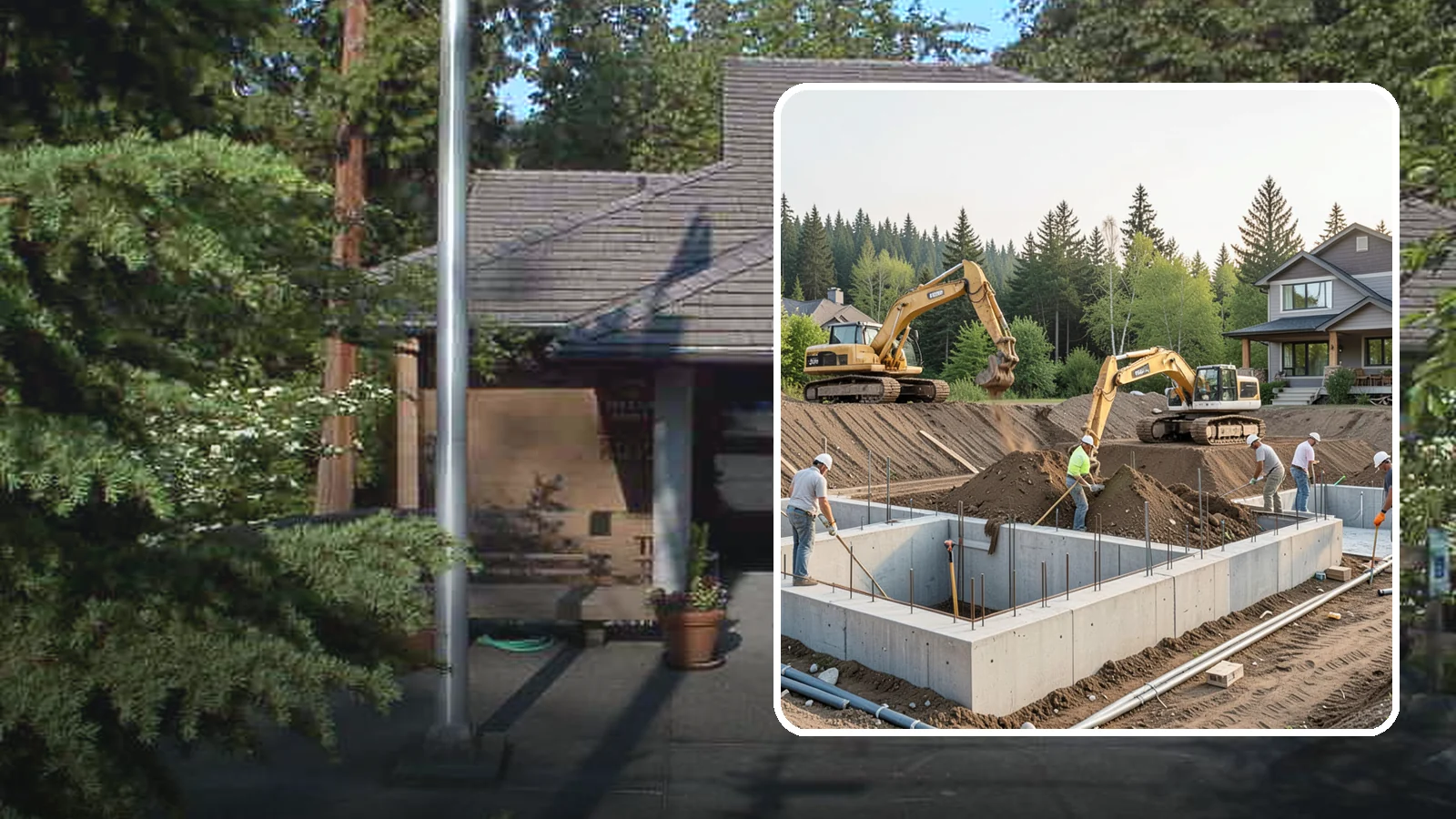 Excavation in Yarrow Point, King County, WA - We excavate for foundations, utilities, and grading with the equipment and control your Puget Sound site demands.