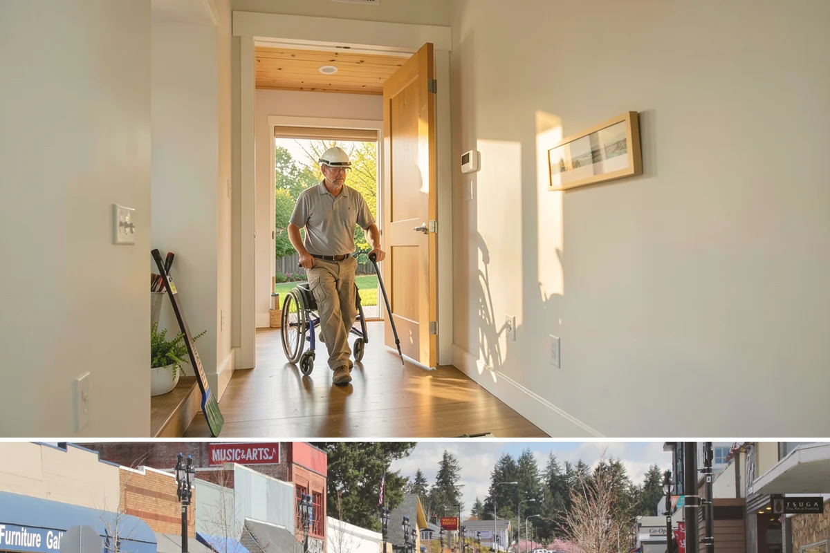 Exposed Aggregate Concrete in Bothell, King County, WA - Warm, dry summer weather is critical for timing the exposure wash and sealing correctly.