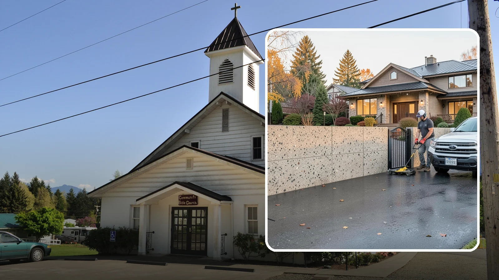 Exposed Aggregate Concrete in Concrete, Skagit County, WA - Textured, slip-resistant exposed aggregate surfaces that add beauty and traction in a rainy climate.