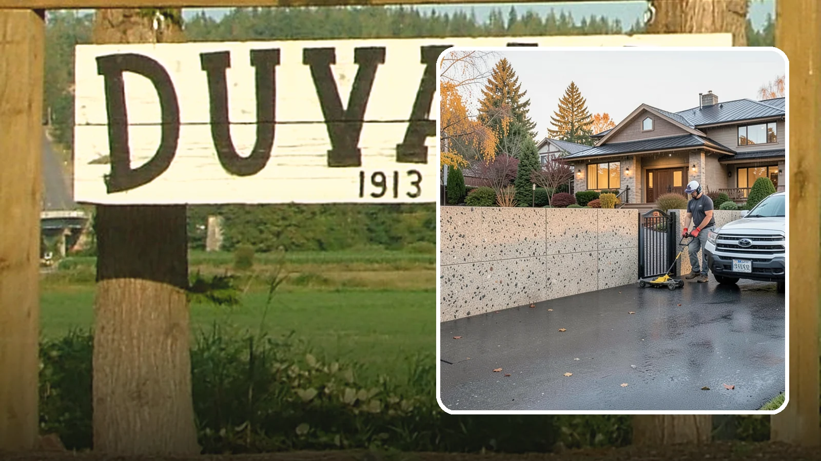 Exposed Aggregate Concrete in Duvall, King County, WA - Textured, slip-resistant exposed aggregate surfaces that add beauty and traction in a rainy climate.