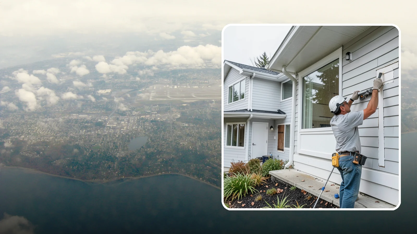 Exterior Caulking in Burien, King County, WA - Exterior caulking that seals the gaps where wind-driven rain tries to enter your home.