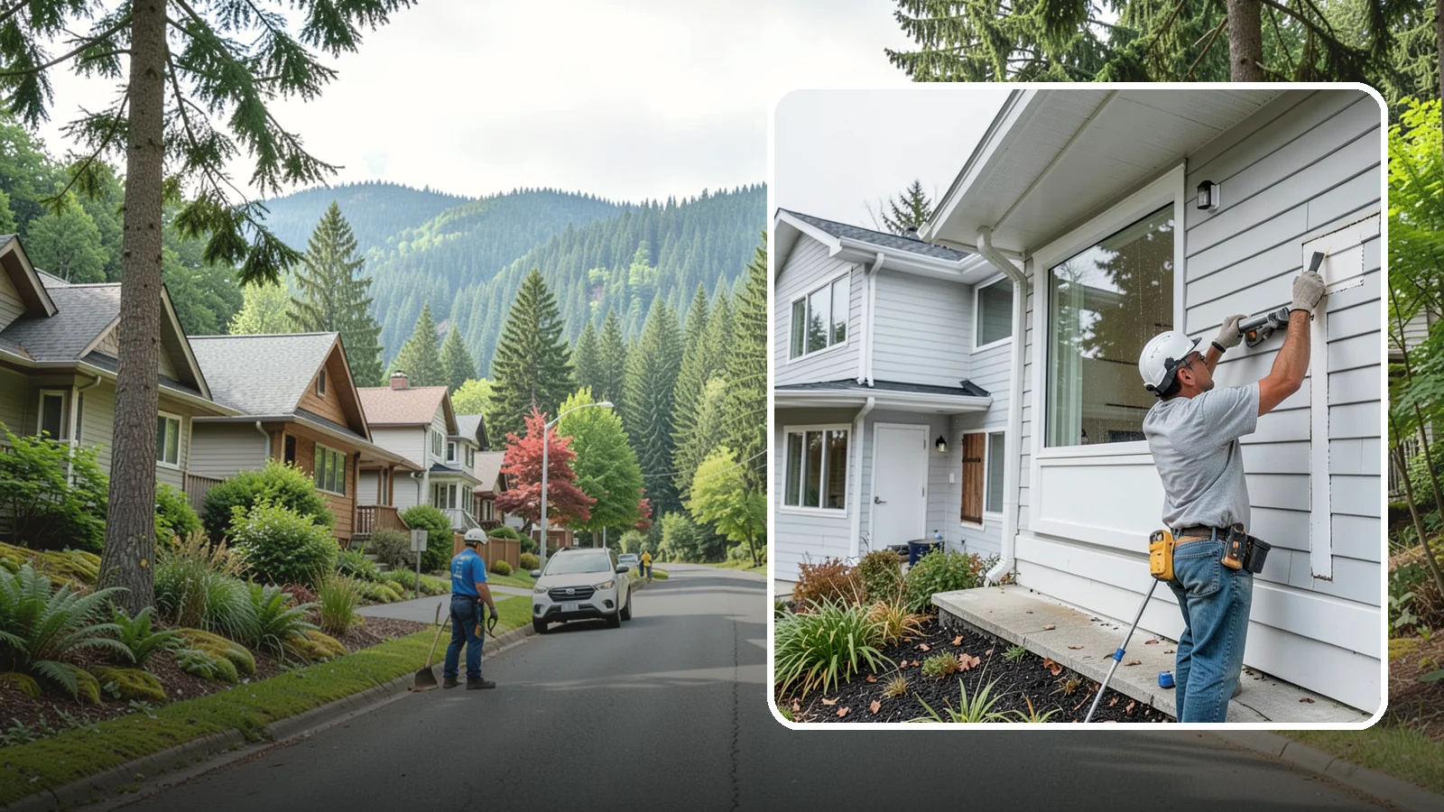Exterior Caulking in Darrington, Snohomish County, WA - Exterior caulking that seals the gaps where wind-driven rain tries to enter your home.