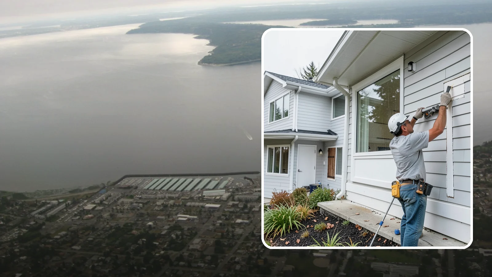 Exterior Caulking in Des Moines, King County, WA - Exterior caulking that seals the gaps where wind-driven rain tries to enter your home.