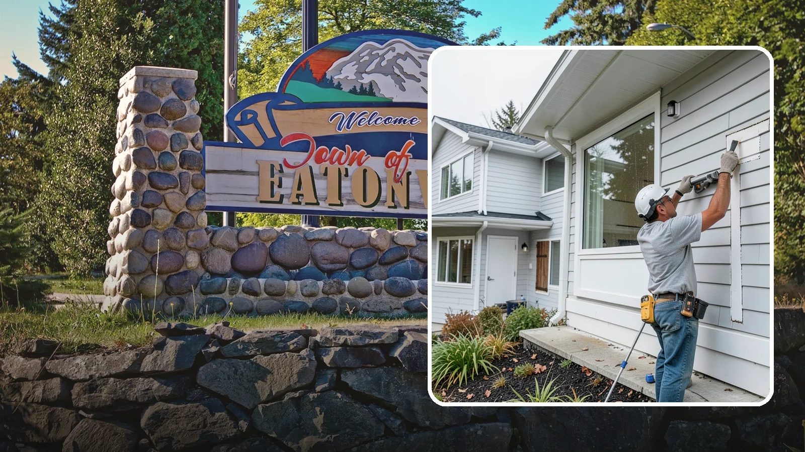 Exterior Caulking in Eatonville, Pierce County, WA - Exterior caulking that seals the gaps where wind-driven rain tries to enter your home.