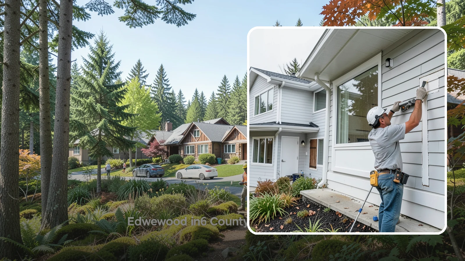 Exterior Caulking in Edgewood, Pierce County, WA - Exterior caulking that seals the gaps where wind-driven rain tries to enter your home.
