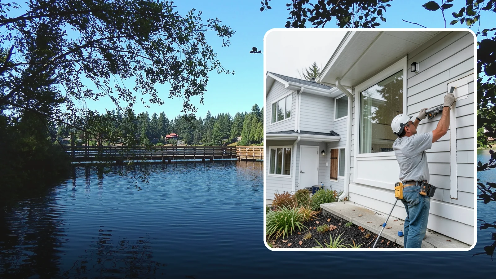 Exterior Caulking in Federal Way, King County, WA - Exterior caulking that seals the gaps where wind-driven rain tries to enter your home.