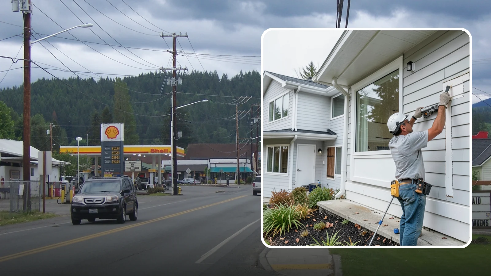 Exterior Caulking in Granite Falls, Snohomish County, WA - Exterior caulking that seals the gaps where wind-driven rain tries to enter your home.