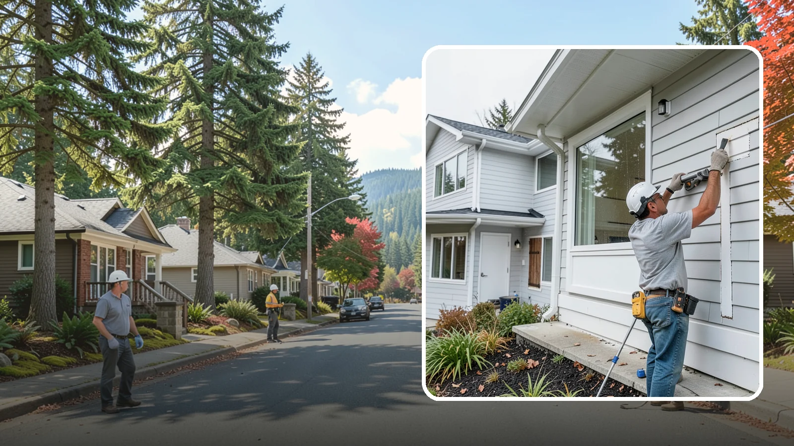 Exterior Caulking in Hunts Point, King County, WA - Exterior caulking that seals the gaps where wind-driven rain tries to enter your home.