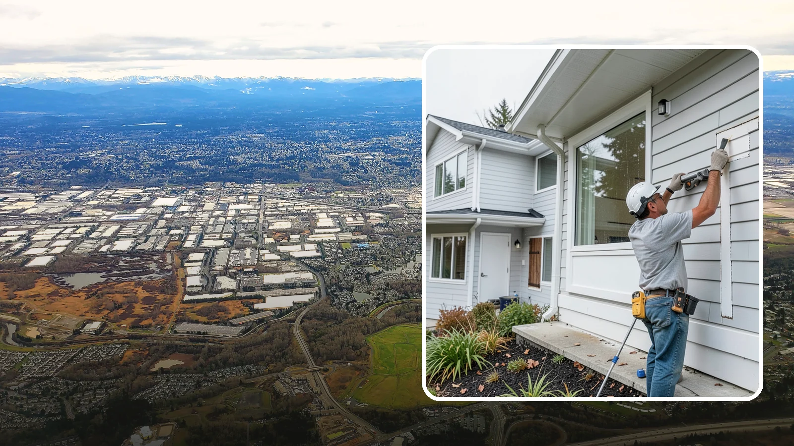 Exterior Caulking in Kent, King County, WA - Exterior caulking that seals the gaps where wind-driven rain tries to enter your home.